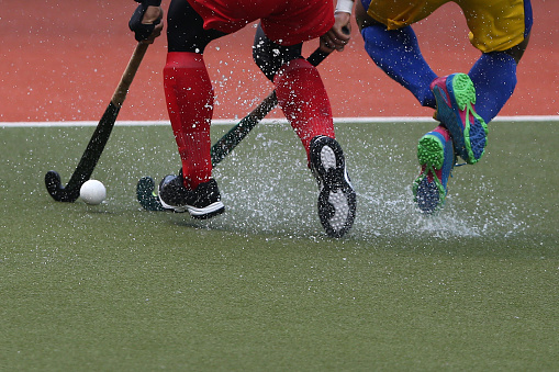 Hockey accessory on the ice arena. Season, hockey, background