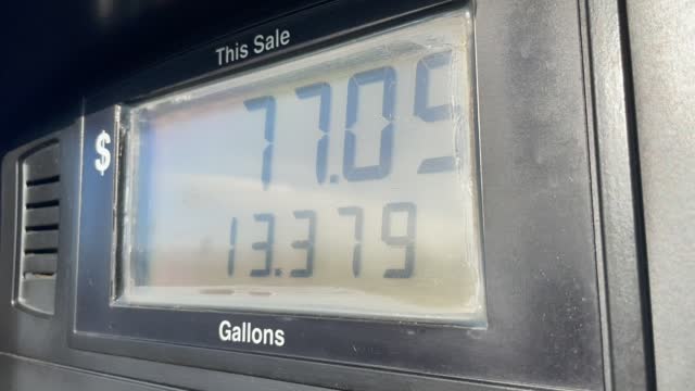 Gas Ticker Timelapse Price Increase