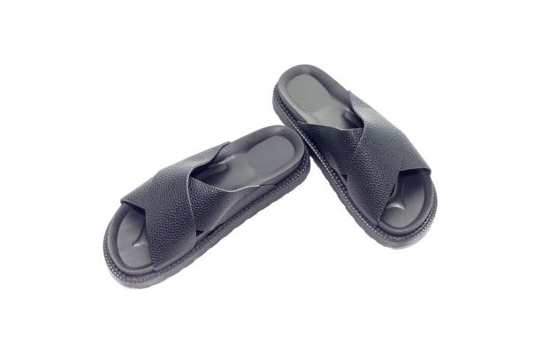 istock Black, summer shoes from leatherette 1388413499