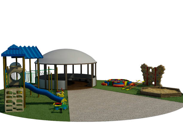 istock 3d render of a design concept for a children's playground 1388415513