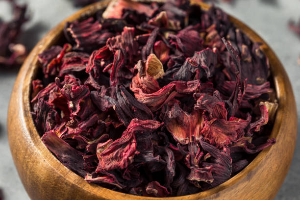 istock Raw Red Organic Dried Hibiscus Flower Tea 1388417479