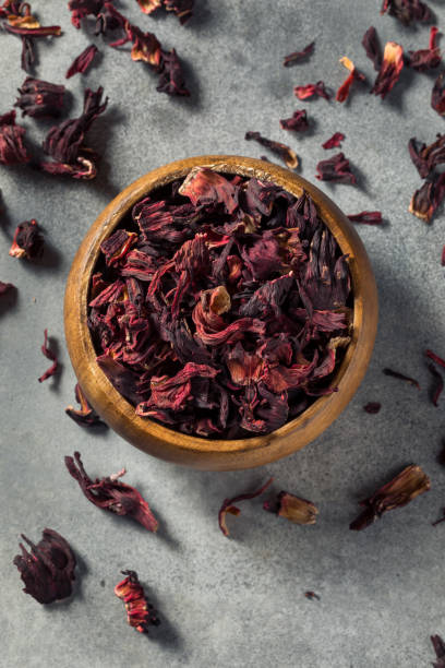 istock Raw Red Organic Dried Hibiscus Flower Tea 1388417503