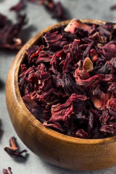 istock Raw Red Organic Dried Hibiscus Flower Tea 1388417526