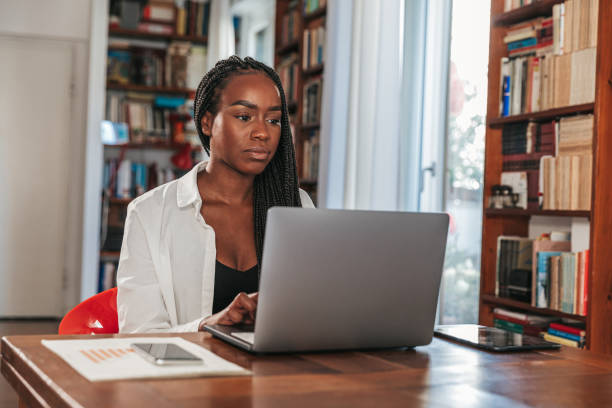 istock Woman working at home 1388418693