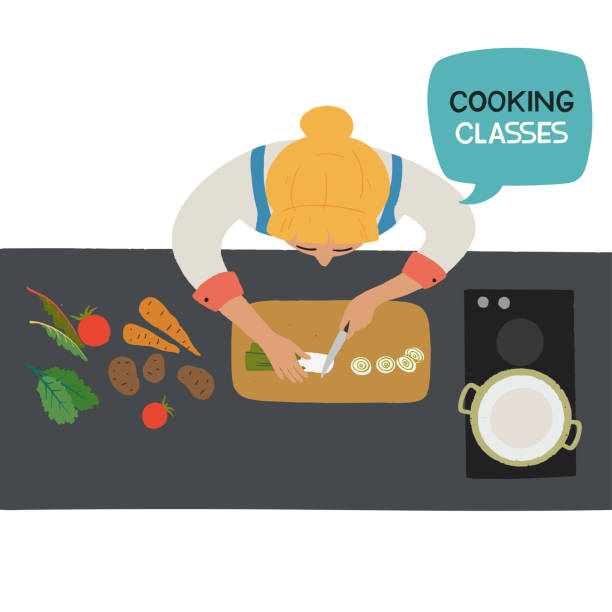 1,600+ Cooking Class Adults Stock Illustrations, Royalty-Free Vector