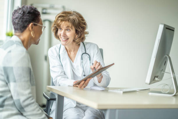 istock Meeting with a Senior Patient 1388420527