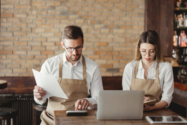 istock Managing their coffee shop 1388423019