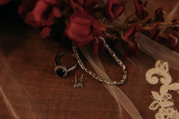 istock Wedding Jewelry, Bouquet, and Veil 1388426023