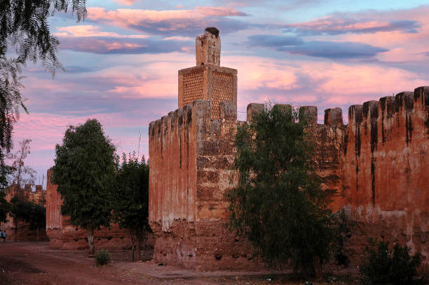 Kasbah of the city of Kasba Tadla in Morocco Kasbah of the city of Kasba Tadla in Morocco khenifra stock pictures, royalty-free photos & images