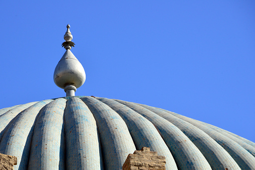 Green Mosque - dome with finial, Balkh, Balkh province, Afghanistan