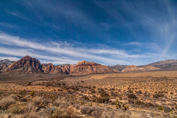 istock Vast landscape with mountains and cloudscape, Red Rock Canyon, Nevada, USA 1388450512