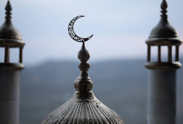 istock A realistic Mosque miniature with windows at night. Festive greeting card, invitation for Muslim holy month Ramadan Kareem. 1388463383
