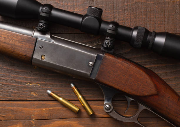 istock Hunting Rifle And Bullets 1388465297