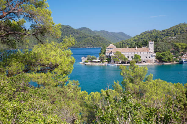 istock Croatia - The St.Mary benedictine monastery on the Mljet island. 1388473802