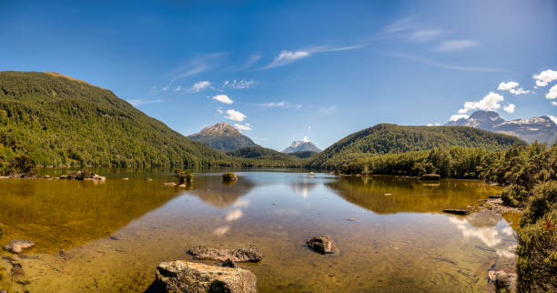 istock Remote lake hidden in the forest with its nature untouched 1388485775