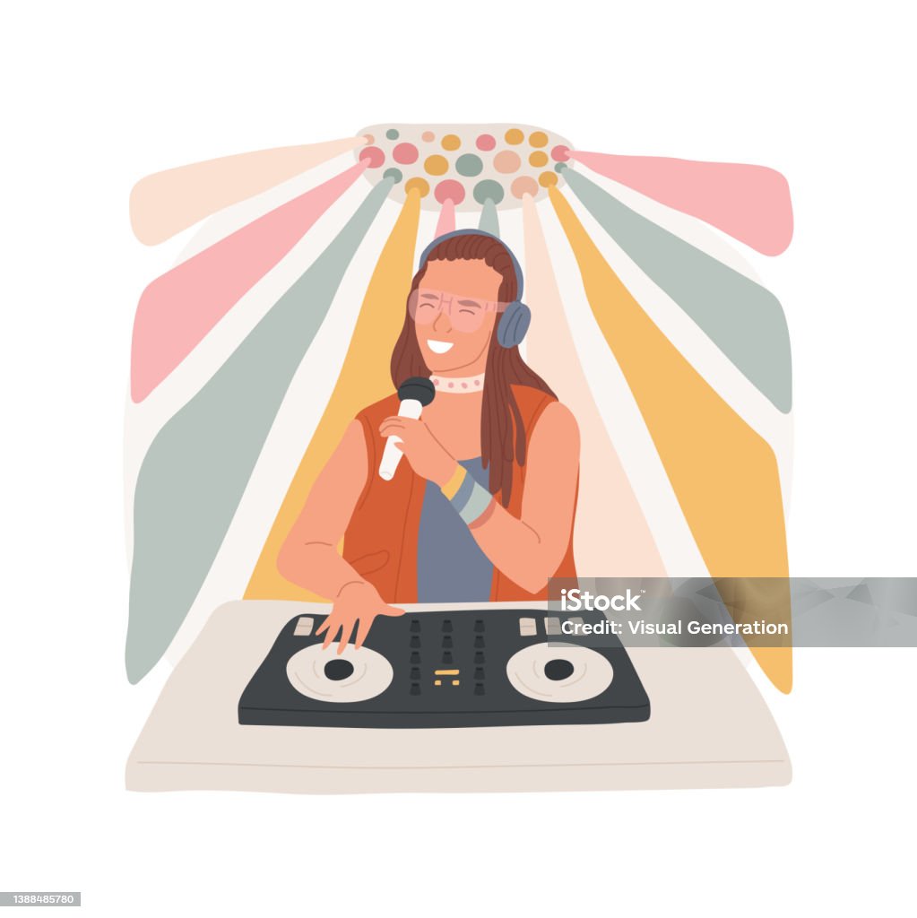 Hiphop Dj Isolated Cartoon Vector Illustration Stock Illustration - Download  Image Now - DJ, Consoling, Glamour - iStock