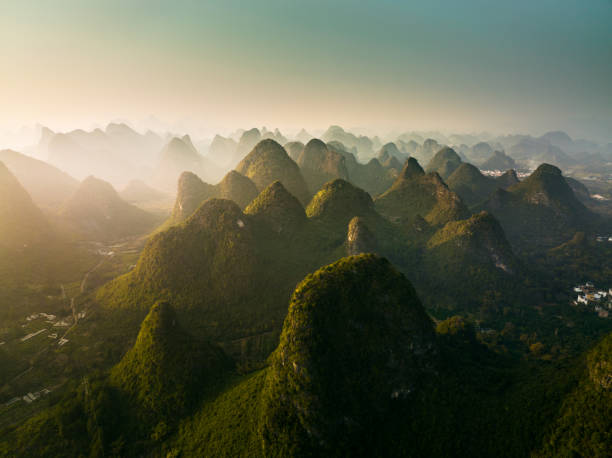 istock Mountain sunset scenery in Guilin,China 1388491492