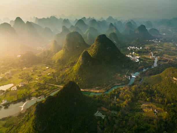 istock Aerial rural scenery in Guilin,China 1388491506