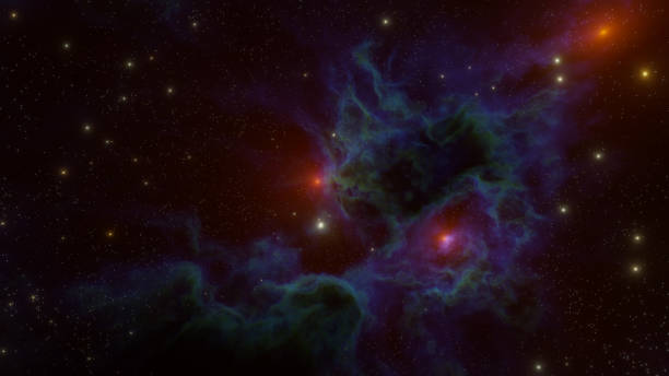 istock 3D Colorful nebula in deep space 1388499639