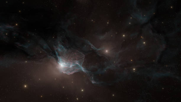 istock 3D Colorful nebula in deep space 1388499918