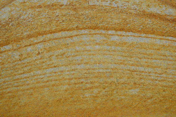 curved sandstone texture - rock strata natural pattern abstract scenics imagens e fotografias de stock