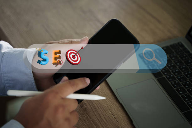 Digital marketing media website ad, email, social network, SEO Concept Searching Engine Optimizing