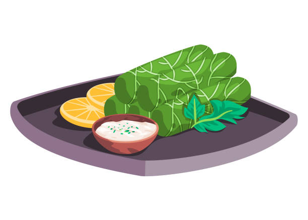 Cartoon Of A Grape Leaves Illustrations, Royalty-Free Vector Graphics &  Clip Art - iStock