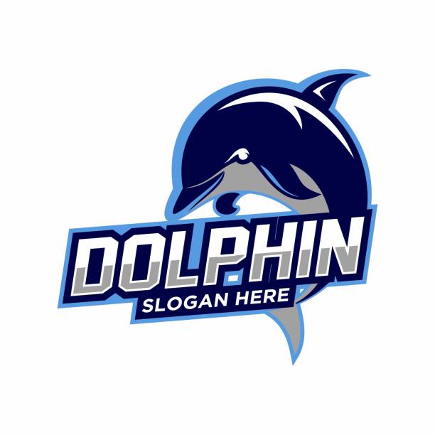 dolphin icon mascot vector illustration dolphin icon mascot vector illustration dolphin stock illustrations