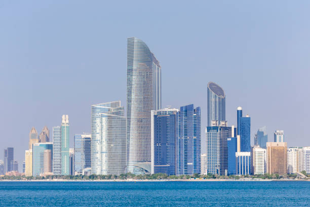 istock Abu Dhabi cityscape during bright sunny day 1388518385