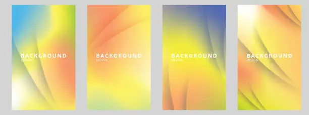 Vector illustration of Bright colors gradient abstract background.