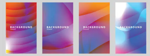 Vector illustration of Abstract colorful backgrounds stock illustration