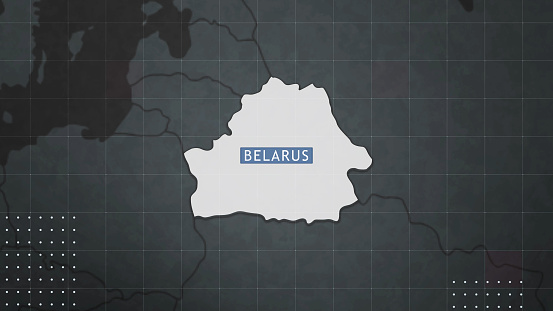 BELARUS map - White