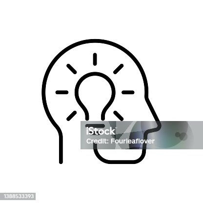 istock Brainstorming, creative idea icon design 1388533393