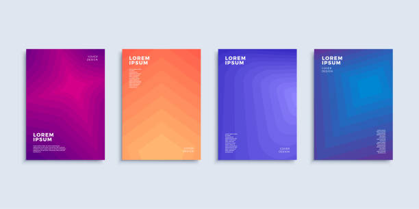 Covers modern abstract design templates set. vector art illustration