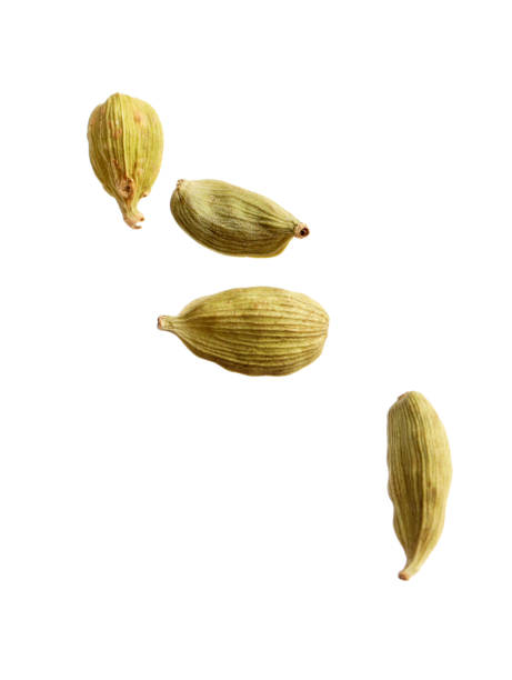 istock Dry cardamon seeds on white background. Mulled wine ingredient 1388537700