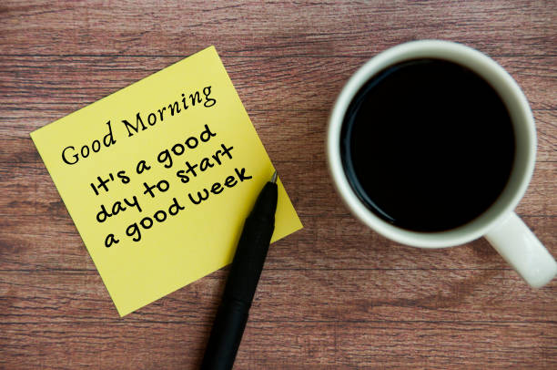 istock It is a good day to start a good week text on sticky note. 1388538228