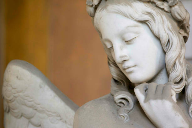 Angel Guardian Angel, Monumental Cemetery of Staglieno, Genoa pics of guardian angels stock pictures, royalty-free photos & images