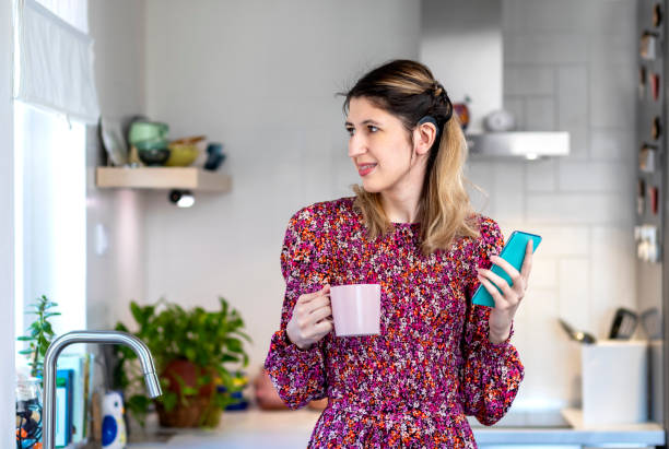 istock A visually impaired young woman  using smart phone. 1388543681