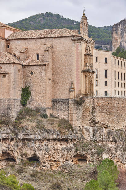 San Plablo catholic onvent and cliff in Cuenca. Travel Spain stock photo