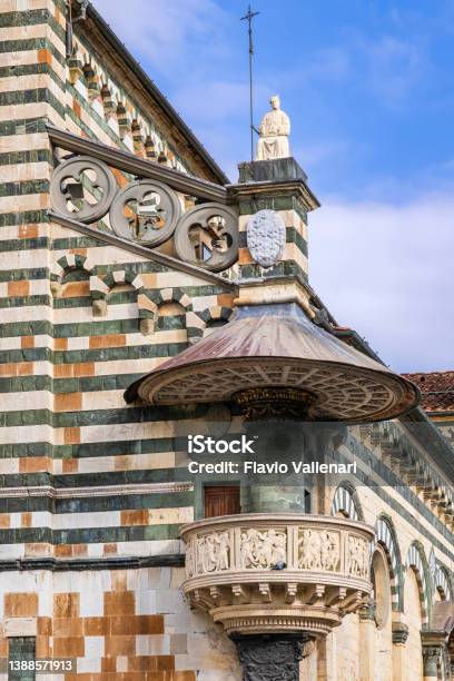 Pulpit Of The Cathedral Of Prato Tuscany Stock Photo - Download Image Now - Architectural Feature, Architecture, Art