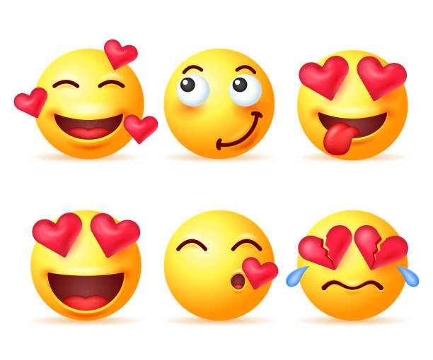 Emoji Enamorado Vectores Libres de Derechos - iStock