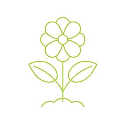 Nature growth concept icon on a Transparent background. There is NO white shape behind this icon so it’s easier to drop the .eps file into your projects. File includes EPS Vector file and high-resolution jpg.