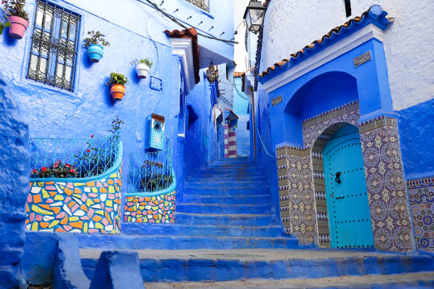 istock Street in Chefchaouen, Morocco 1388579560