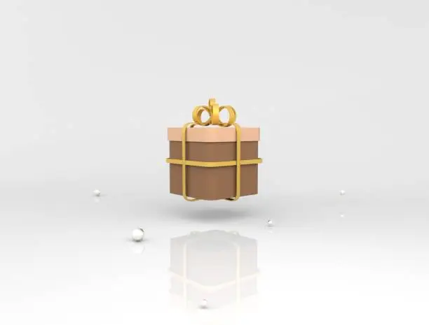 Photo of Gift Box icon 3d render 3D illustration