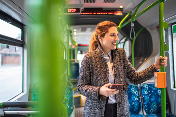 istock Young Female Professional Using Public Transport 1388584194