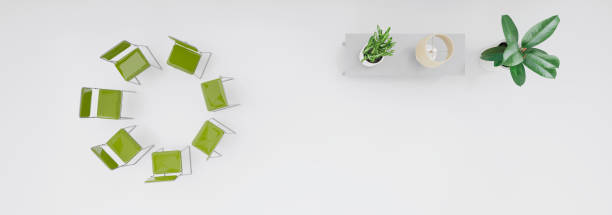 istock 3d illustration, 3d rendering. Eco room top view. 1388585688