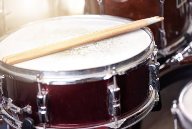 istock Closeup shot of a drum set 1388594500