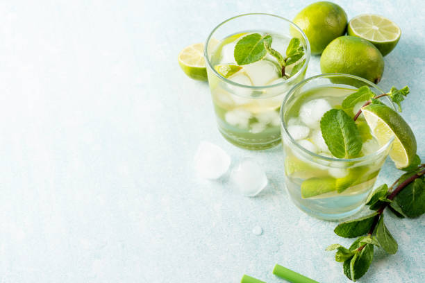 istock fresh summer caipirinha cocktail on blue background 1388598273