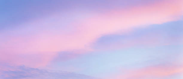 istock Beautiful soft pastel long panorama clouds sky 1388599653