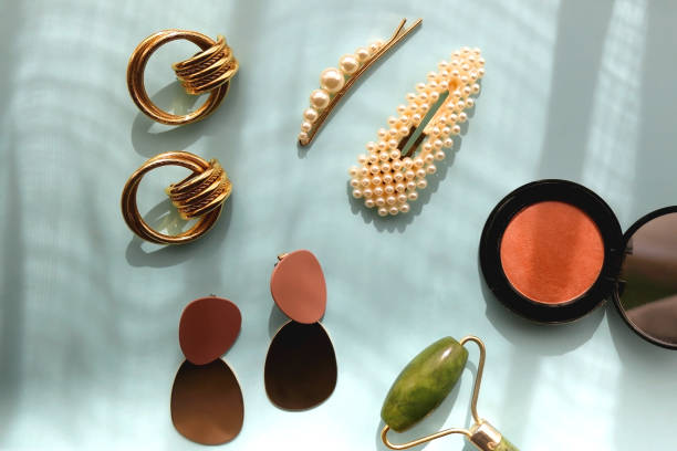 istock Beauty Products and Gold Accessories 1388600638